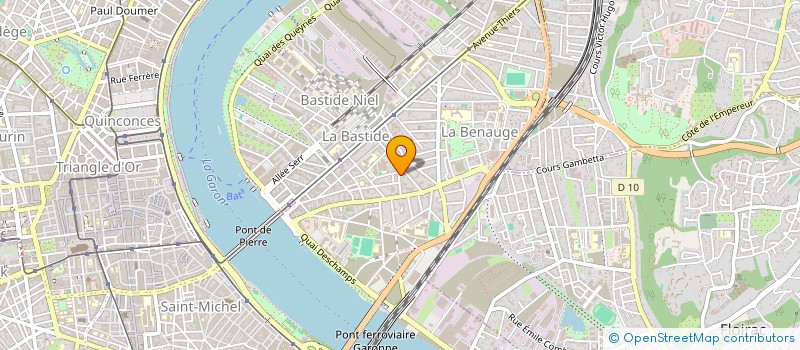 localisation de l'entreprise PALATEC à BORDEAUX