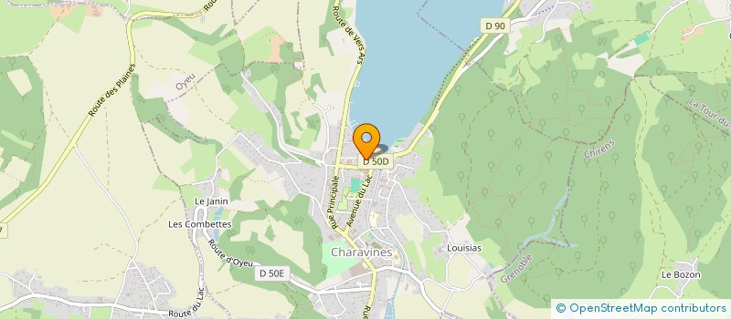 localisation de l'entreprise PALATHICO  CHARAVINES