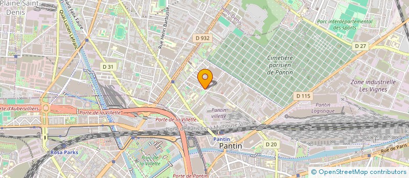 localisation de l'entreprise PALATINE à PANTIN
