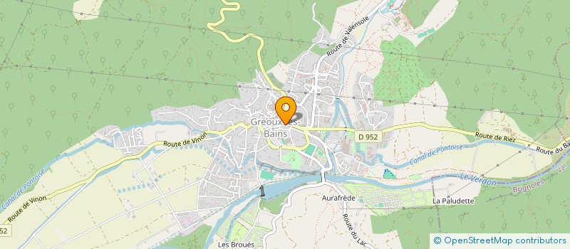 localisation de l'entreprise PALATIUM IMMOBILIER à GREOUX-LES-BAINS