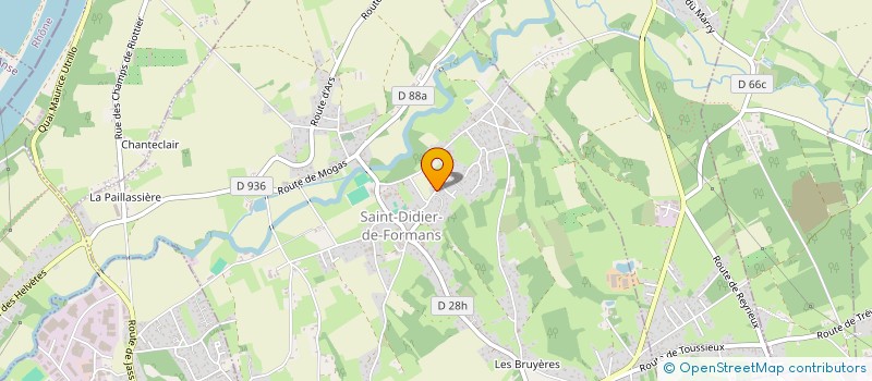 localisation de l'entreprise PALATTE INDUSTRIE  SAINT-DIDIER-DE-FORMANS