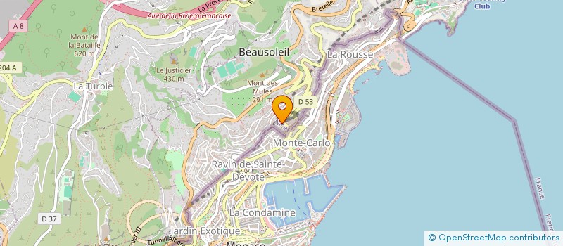 localisation de l'entreprise PALAU 90  BEAUSOLEIL