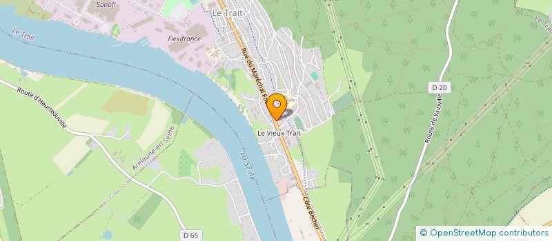 localisation de l'entreprise PALAUR  LE TRAIT