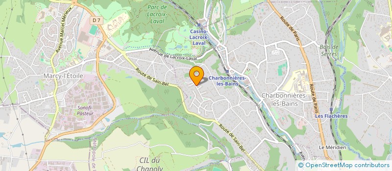 localisation de l'entreprise PALAX IMMO  CHARBONNIERES-LES-BAINS