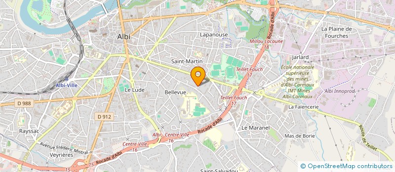 localisation de l'entreprise PALAXPRESS à ALBI