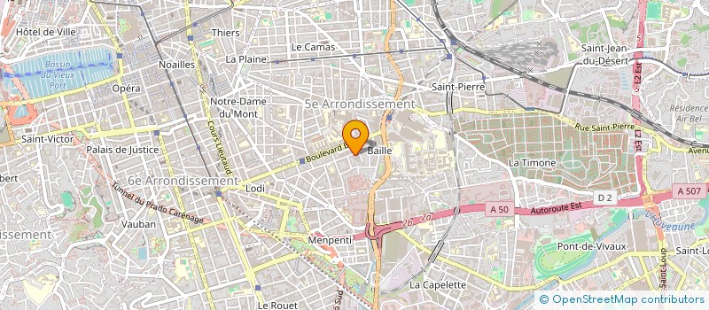 localisation de l'entreprise PALAZON ENTREPRISE à MARSEILLE
