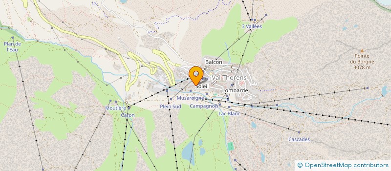 localisation de l'entreprise PALAZZI & MOREAU  LES BELLEVILLE