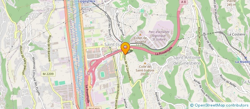 localisation de l'entreprise PALAZZO BIANCO  NICE