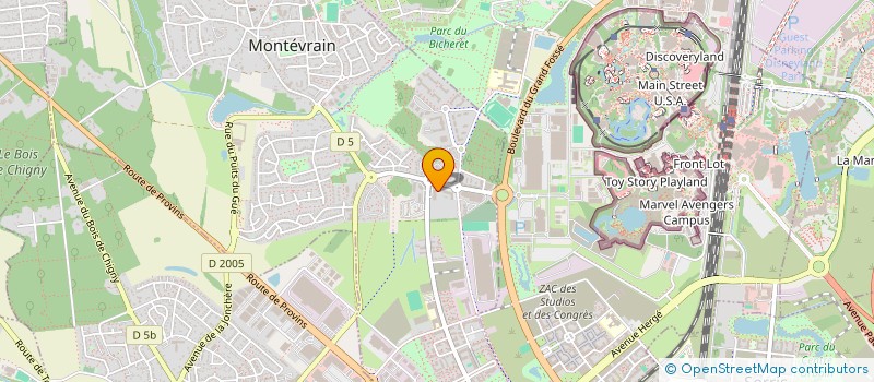 localisation de l'entreprise PALAZZO FOOD  MONTEVRAIN