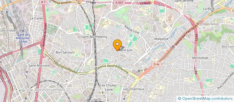 localisation de l'entreprise PALAZZOLO AB à MARSEILLE