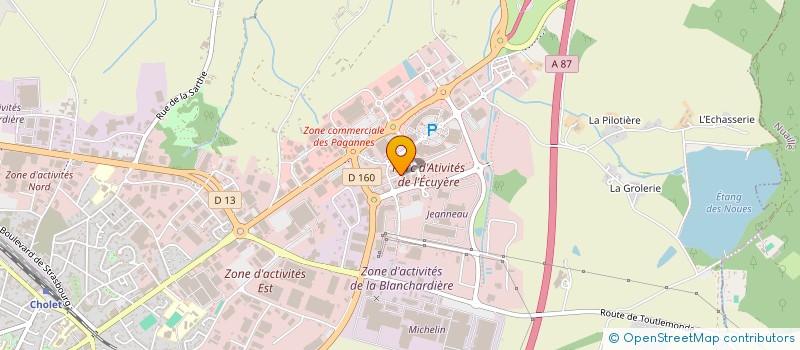 localisation de l'entreprise PALBEA à CHOLET