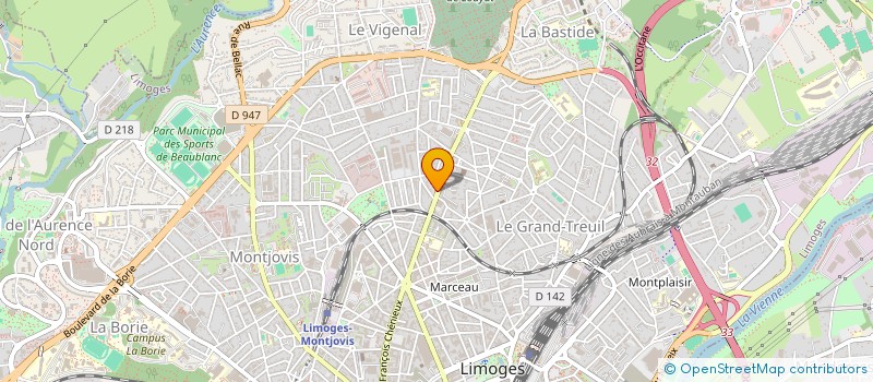 localisation de l'entreprise PALC IMMO à LIMOGES