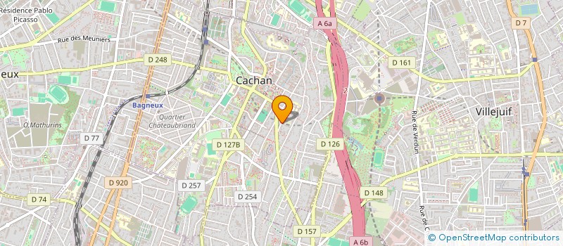 localisation de l'entreprise PALCA  CACHAN