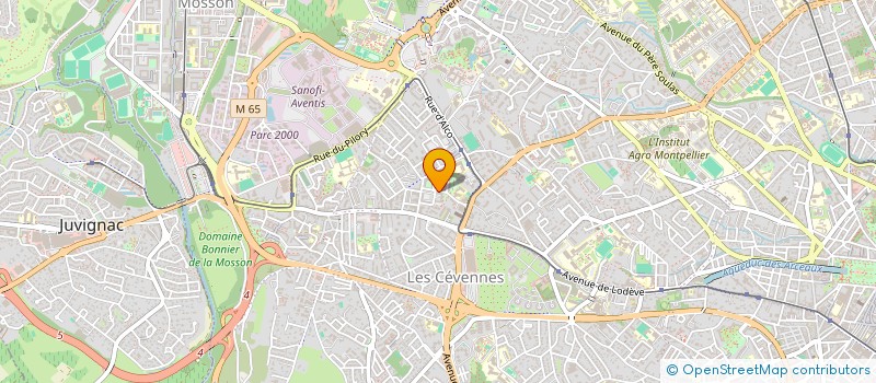 localisation de l'entreprise PALCEFAD à MONTPELLIER