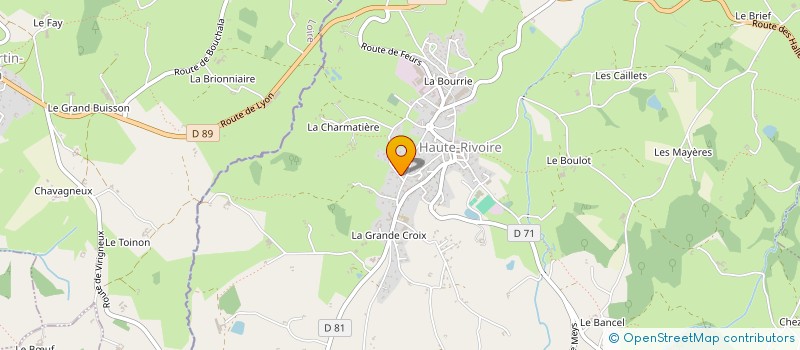 localisation de l'entreprise PALE IMMOBILIER  HAUTE-RIVOIRE