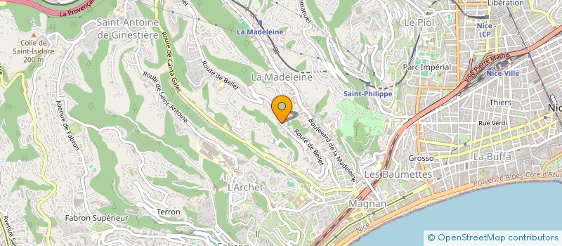 localisation de l'entreprise PALECA à NICE