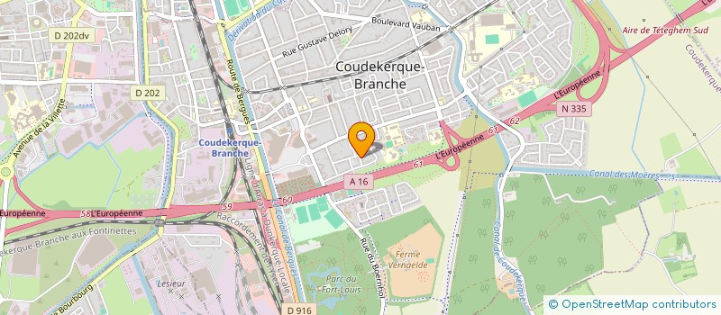 localisation de l'entreprise PALEMA  COUDEKERQUE-BRANCHE