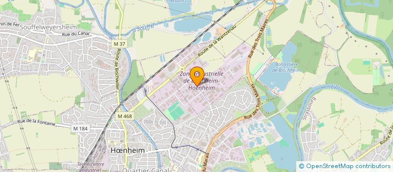 localisation de l'entreprise PALEMA  BISCHHEIM