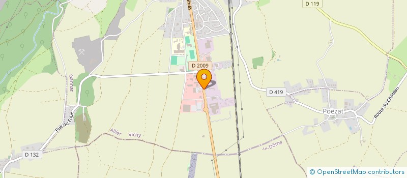 localisation de l'entreprise PALEMBOIS à GANNAT