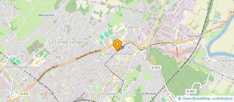 localisation de l'entreprise PALENTE BESANCON HANDBALL  BESANCON