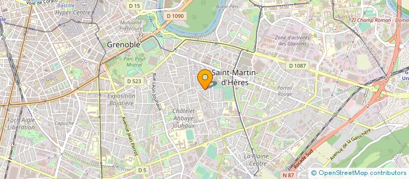 localisation de l'entreprise PALENTIS à SAINT-MARTIN-D'HERES