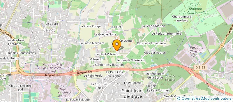 localisation de l'entreprise PALEOLITHE ABRAYSIEN SARL à SAINT-JEAN-DE-BRAYE