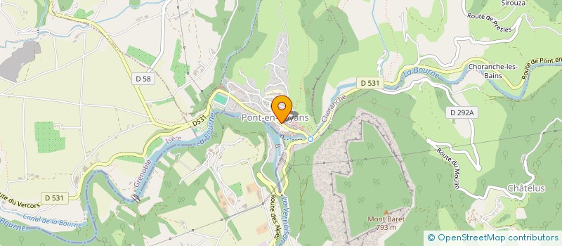 localisation de l'entreprise PALEOP'TERRE  PONT-EN-ROYANS