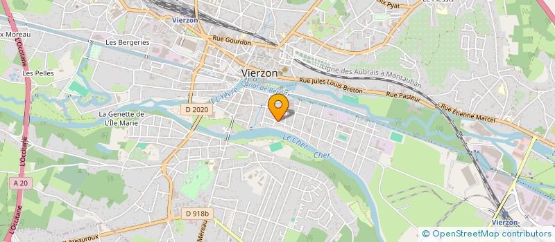 localisation de l'entreprise PALESTINE 18  VIERZON