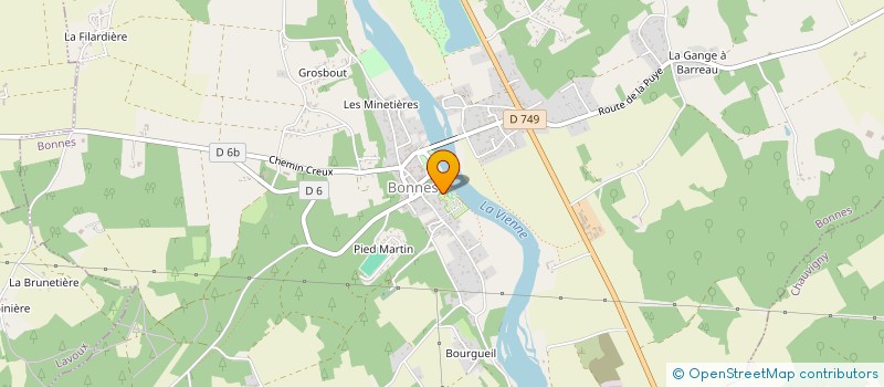 localisation de l'entreprise PALET CLUB DE BONNES  BONNES