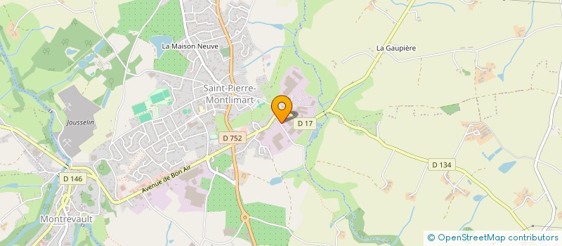 localisation de l'entreprise PALET FONTE MONTLIMARTOIS à MONTREVAULT-SUR-EVRE