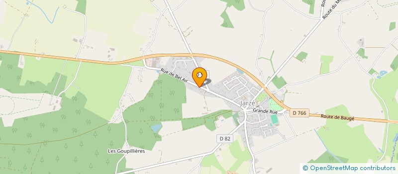 localisation de l'entreprise PALET JARZEEN  JARZE VILLAGES