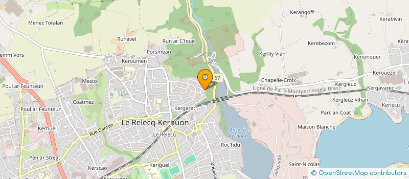 localisation de l'entreprise PALET KERHORRE à LE RELECQ-KERHUON