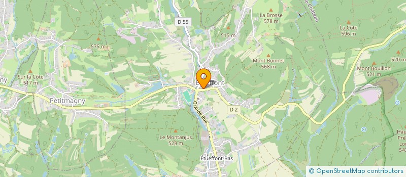 localisation de l'entreprise PALET'O LOISIRS à ETUEFFONT