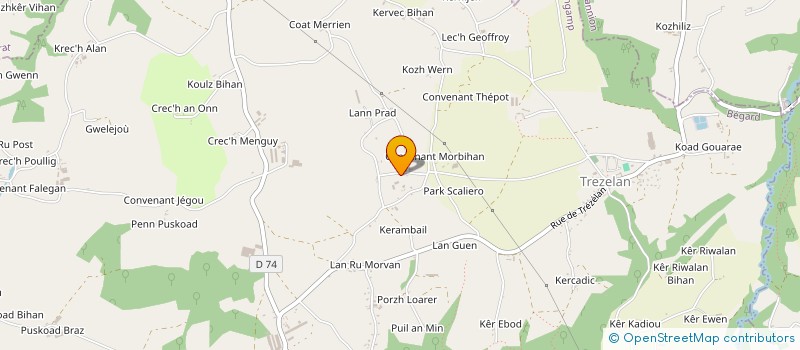 localisation de l'entreprise PALET PEN KALET  BEGARD