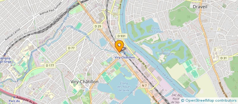 localisation de l'entreprise PALETOT PIZZA à VIRY-CHATILLON