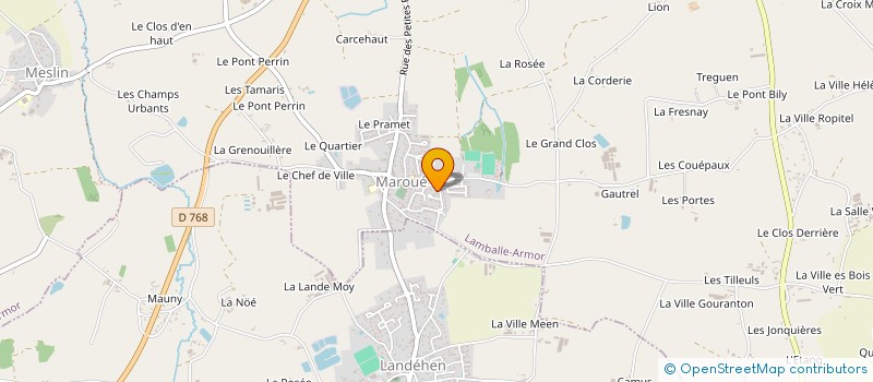 localisation de l'entreprise PALETS CLUB DU PENTHIEVRE  LAMBALLE-ARMOR