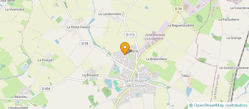 localisation de l'entreprise PALETS GETIGNOIS  CUGAND-LA-BERNARDIERE