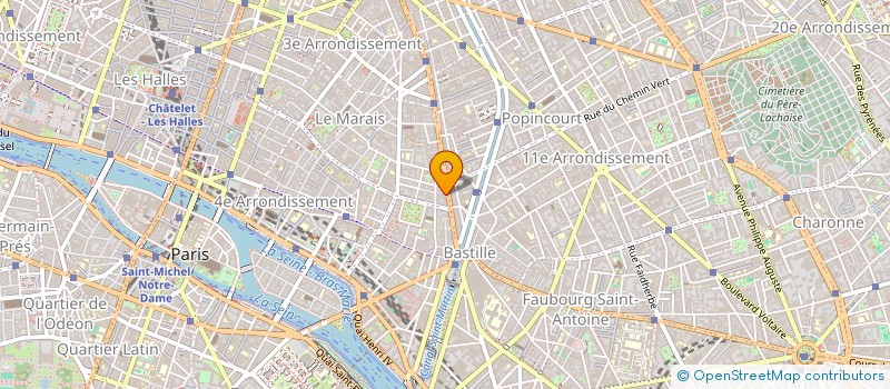 localisation de l'entreprise PALETTE à PARIS