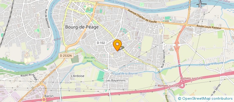 localisation de l'entreprise PALETTE  BOURG-DE-PEAGE