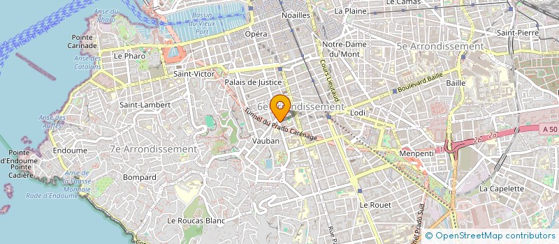 localisation de l'entreprise PALETTE & COMPAGNIE à MARSEILLE