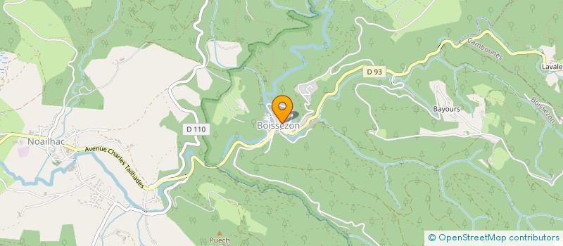 localisation de l'entreprise PALETTE CULTURELLE  BOISSEZON