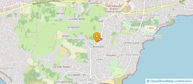 localisation de l'entreprise PALETTE D'IMAGES  SAINT-NAZAIRE