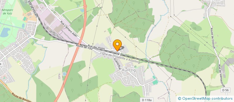 localisation de l'entreprise PALETTE DE STYLES  KUNTZIG