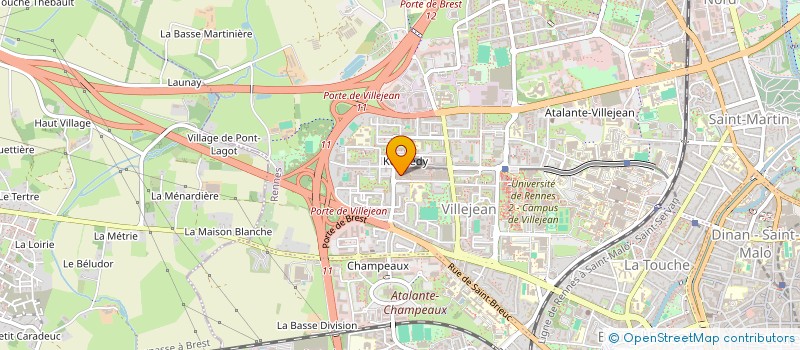 localisation de l'entreprise PALETTE DECOR'S  RENNES