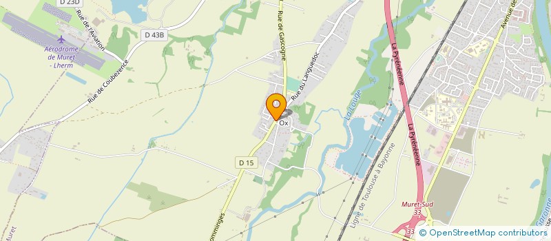 localisation de l'entreprise PALETTE ET PINCEAU  MURET