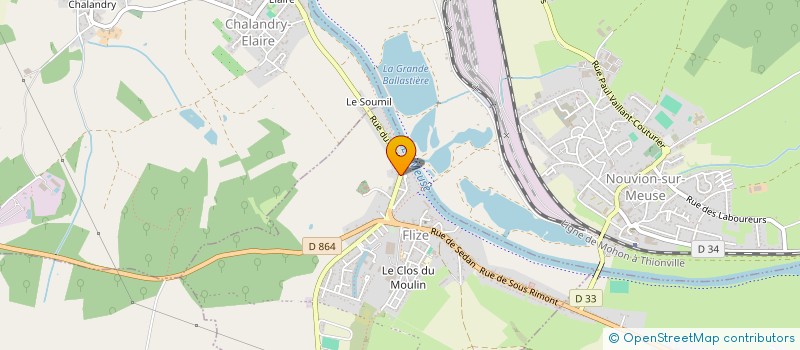 localisation de l'entreprise PALETTE FLORALE  FLIZE