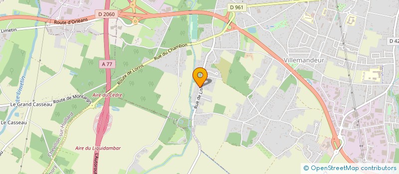 localisation de l'entreprise PALETTE - FORME à VILLEMANDEUR