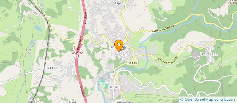 localisation de l'entreprise PALETTES 19  DONZENAC