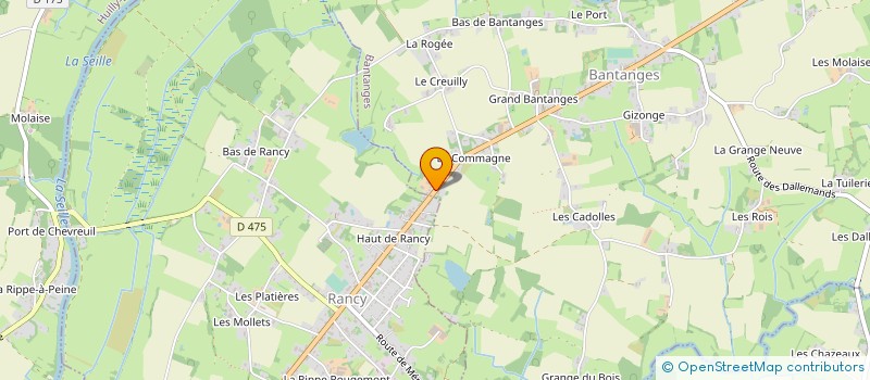 localisation de l'entreprise PALETTES 71  BANTANGES