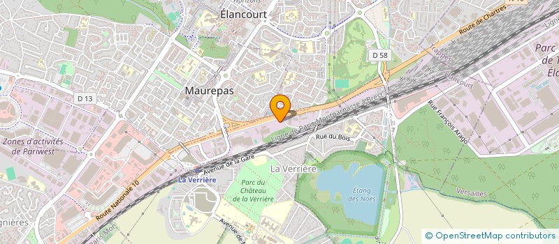 localisation de l'entreprise PALETTES 78 à LA VERRIERE